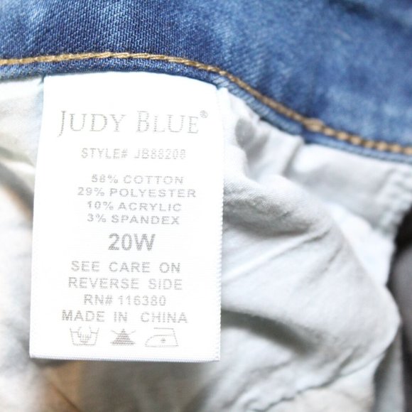 Judy Blue Relaxed Therma Denim Boyfriend Jeans Women's Plus Size 20W H13658 - Picture 10 of 11